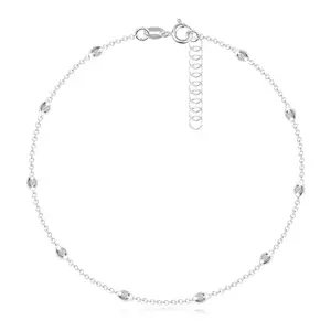 925 ezüst bokalánc - dekoratívan barázdált hengerekkel kép