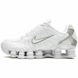 Divat edzőcipők Nike Shox TL White Metallic Silver Orange kép