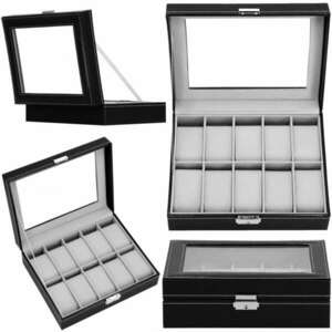 Springos Óratartó doboz - fekete kép