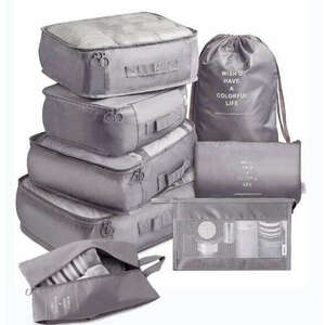 Bőrönd szervezők utazási szett 7 db ruhák tárolása kiegészítők ví... kép