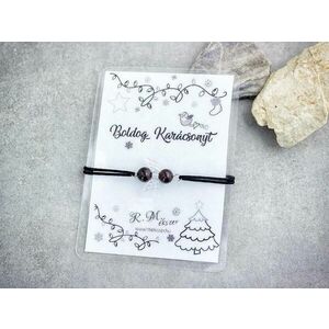 Boldog Karácsonyt gránát angyal karkötő kép