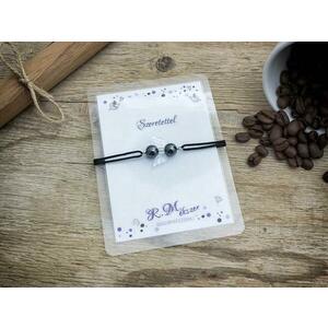 Szeretettel hematit angyal karkötő kép