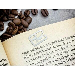 Szarvas oldaljelölő acél könyvjelző kép