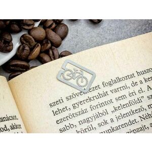 Bicaj oldaljelölő acél könyvjelző kép