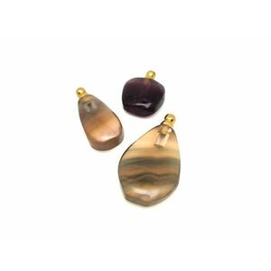 Parfümtartó fluorit vegyes forma 15-30mm kép