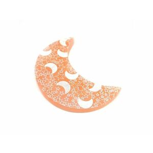 Szelenit hold lapos hold csillag narancs 8cm kép