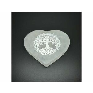 Szelenit szív lapos életfa 10cm kép