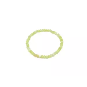 Achát fazettált szin vil zöld korong kari 4x3mm kép