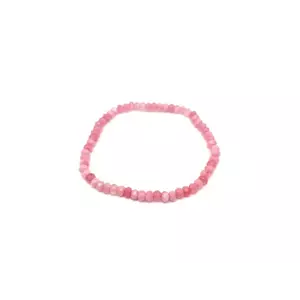 Achát faz szin vil rózsaszín korong kari 4x3mm kép