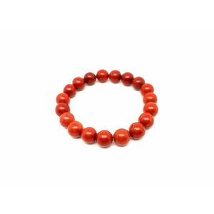 Jáspis vörös golyó karkötő 10-10, 5mm kép