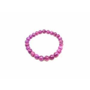 Rubin fazettált golyó karkötő 8mm kép