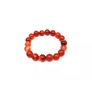 Karneol sávos golyó karkötő 10mm kép