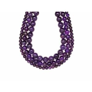 Ametiszt golyó A 10mm– ékszerkészítő alapanyag (füzér) kép