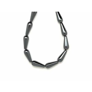 Hematit csepp 8x20mm– ékszerkészítő alapanyag (füzér) kép