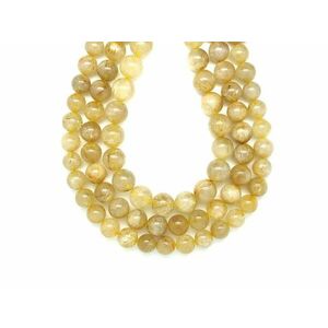 Rutilkvarc golyó 12-13mm– ékszerkészítő alapanyag (füzér) kép