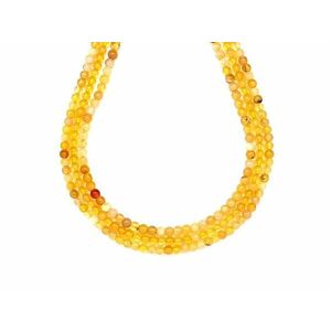 Opál sárga golyó 3-4mm– ékszerkészítő alapanyag (füzér) kép