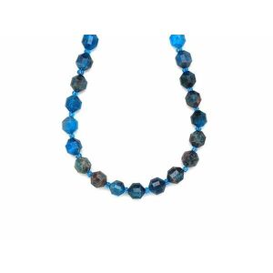 Apatit fazettált lampion 7-8x8-9mm– ékszerkészítő alapanyag (füzér) kép