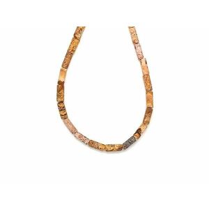 Jáspis kép matt henger 5x10mm– ékszerkészítő alapanyag (füzér) kép