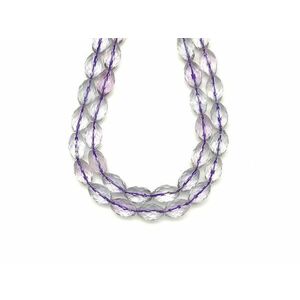 Fluorit hordó fazettált 10x16mm– ékszerkészítő alapanyag (füzér) kép