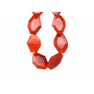 Karneol lapcsiszolt darabok 30x40mm– ékszerkészítő alapanyag (füzér) kép