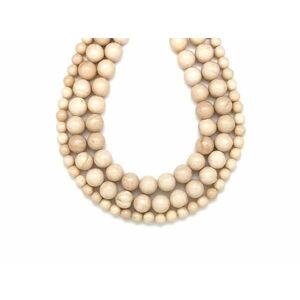 Márvány krém golyó 8mm – ékszerkészítő alapanyag (füzér) kép