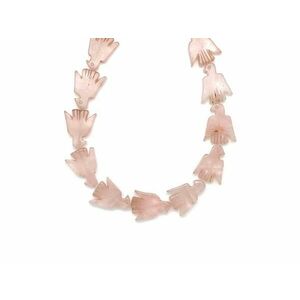 Rózsakvarc madár– ékszerkészítő alapanyag (füzér) kép