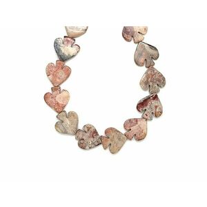 Jáspis pikk forma 19-20x24mm– ékszerkészítő alapanyag (füzér) kép