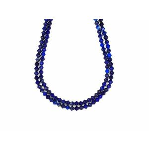 Lapis lazuli lampion 4x4mm– ékszerkészítő alapanyag (füzér) kép