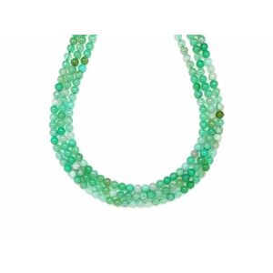 Krizopráz golyó 3-4mm– ékszerkészítő alapanyag (füzér) kép