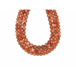 Napkő golyó 6-7mm– ékszerkészítő alapanyag (füzér) kép