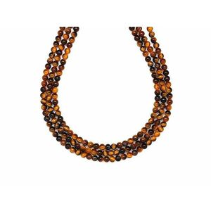 Tigrisszem golyó 3-4mm– ékszerkészítő alapanyag (füzér) kép