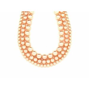 Kagyló bevont rose golyó 10-11mm– ékszerkészítő alapanyag (füzér) kép