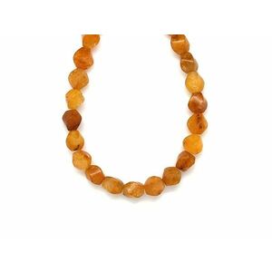 Aventurin sárga csavart tégla 8x10mm– ékszerkészítő alapanyag (füzér) kép