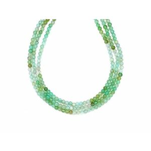 Krizopráz golyó 3mm– ékszerkészítő alapanyag (füzér) kép