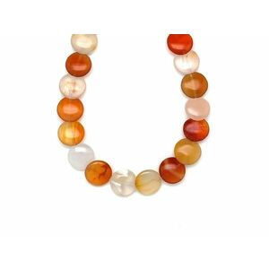 Karneol kör 13-14mm– ékszerkészítő alapanyag (füzér) kép