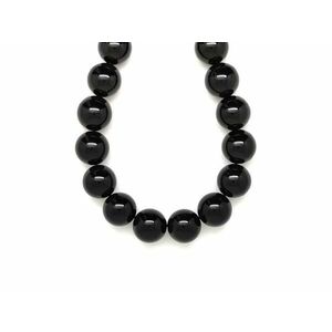 Onix golyó 16-17mm – ékszerkészítő alapanyag (füzér) kép