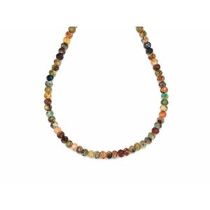 Türkiz fazettált korong 4x3mm– ékszerkészítő alapanyag (füzér) kép