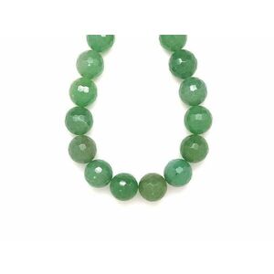 Aventurin fazettált golyó 16mm– ékszerkészítő alapanyag (füzér) kép