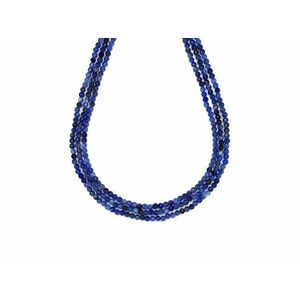 Szodalit fazettált golyó 2-3mm– ékszerkészítő alapanyag (füzér) kép