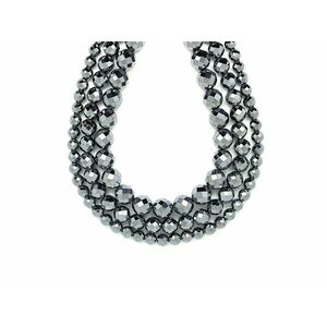 Szilícium fazettált golyó 8-9mm– ékszerkészítő alapanyag (füzér) kép