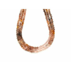 Holdkő hegyikristály fazettált golyó 4mm– ékszerkészítő alapanyag (füzér) kép