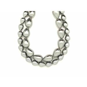 Kagyló bevonatos csepp 10x13mm– ékszerkészítő alapanyag (füzér) kép