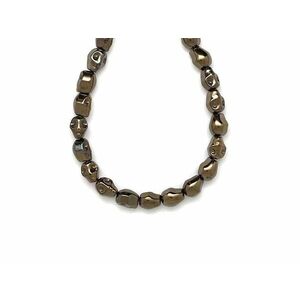 Hematit barna koponya 7, 5x10mm– ékszerkészítő alapanyag (füzér) kép