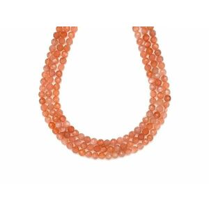 Napkő fazettált A golyó 4mm– ékszerkészítő alapanyag (füzér) kép