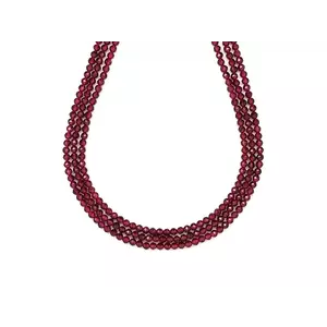 Gránát fazettált golyó 2-3mm– ékszerkészítő alapanyag (füzér) kép