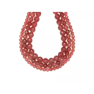 Eperkvarc fazettált hatszög golyó 8mm– ékszerkészítő alapanyag (füzér) kép