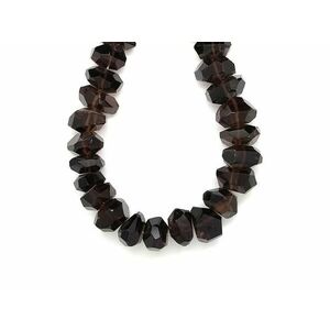 Füstkvarc lapcsiszolt darabok 14-20mm– ékszerkészítő alapanyag (füzér) kép