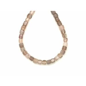 Achát kocka szürke 6mm– ékszerkészítő alapanyag (füzér) kép