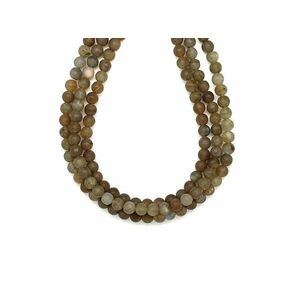 Labradorit matt golyó 6mm– ékszerkészítő alapanyag (füzér) kép