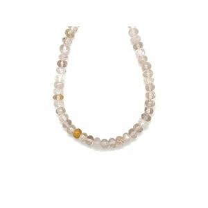 Rutilkvarc lencse 6-6, 5x4-5mm– ékszerkészítő alapanyag (füzér) kép